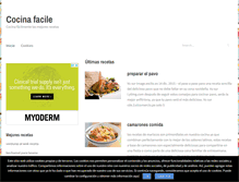 Tablet Screenshot of cocinafaciles.com